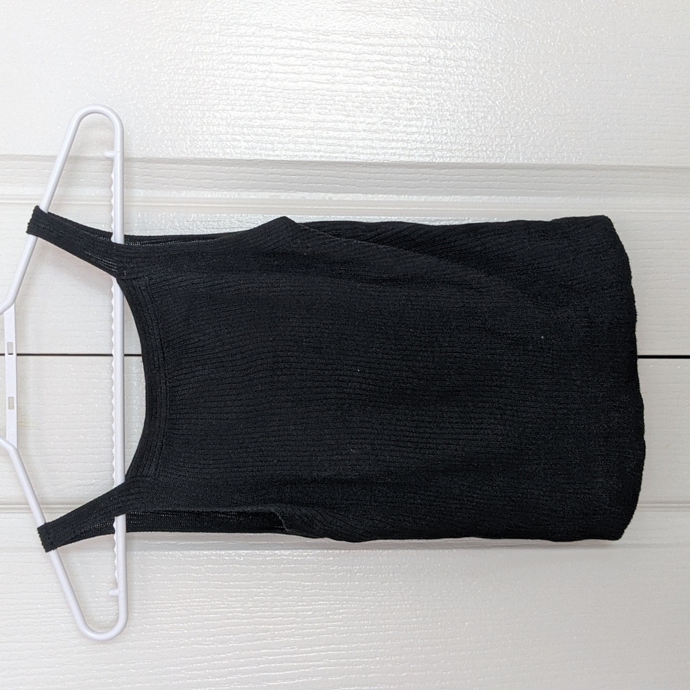 Black Knit Tank Top